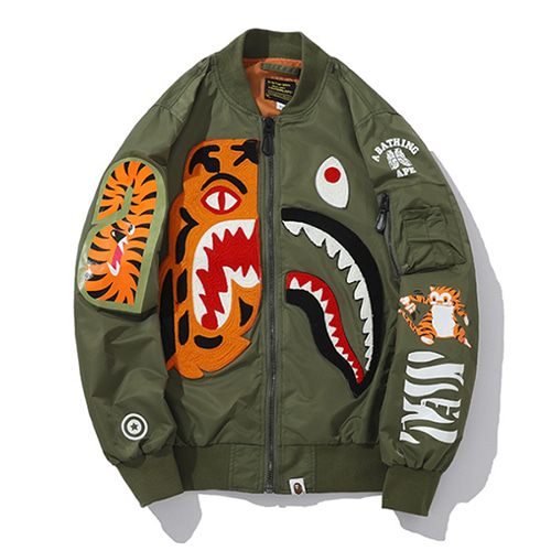 BP 2Color Tiger&amp;Shark Printing Jacket (1255)
