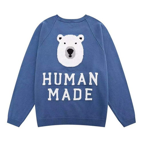 Human Bear Letter 2Color Knit Sweater (2810)