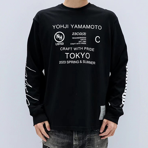 NBHD x Yamamoto 2Color Letter Pritning Casual Sleeve (2924)