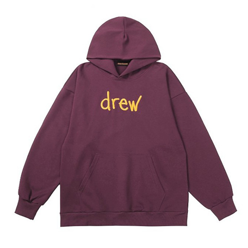 DREW Letter Embroidery Casual Hood  (2958)