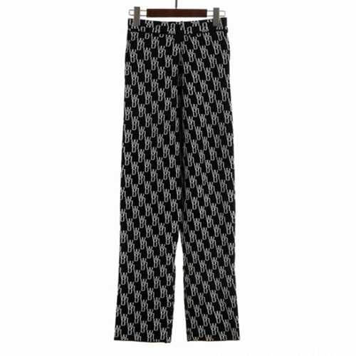 WE11 2Color Woolen Double-sided Jacquard Pants (1233)