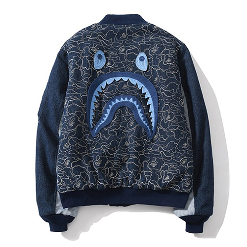 BP Shark Embroidery Zip-up Jacket (1609)