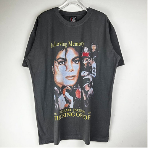 Michael Jackson Printing Washed TEE (1886)