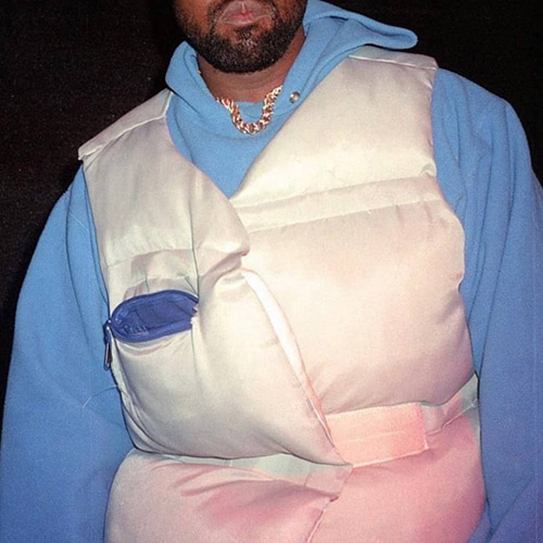 Kanye White Duck Down Padding Vest (2199)