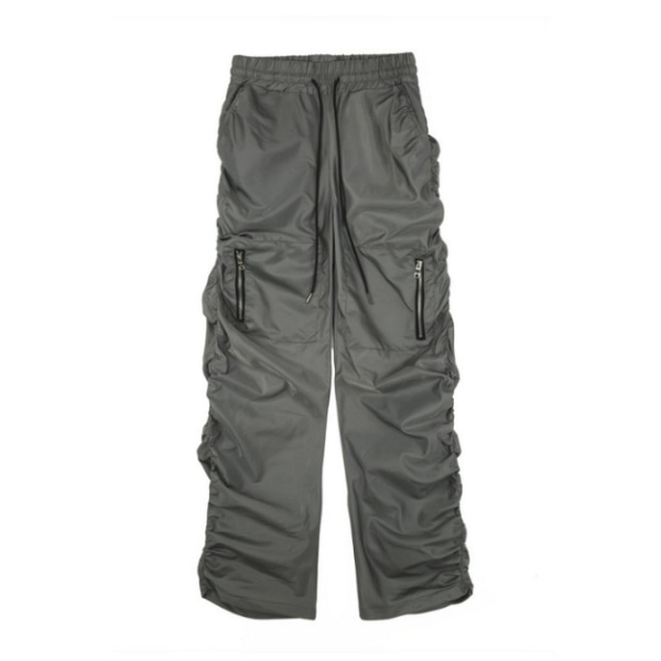 Zipper Pocket Folds 3Color Casual Pants (2284)