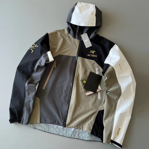 ARC Color-Contrasted Waterproof Fabric Hood Jacket (2318)