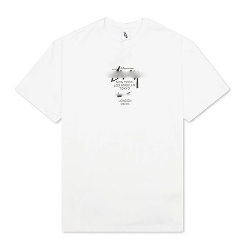 STU x NK 3Color Letter Printing TEE (1384)