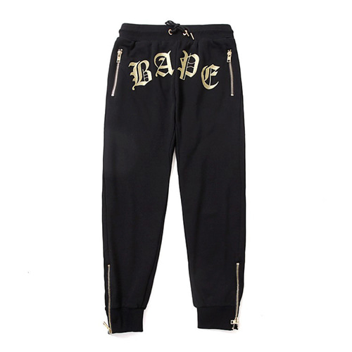 BP Gold Letter Logo Embroidery Casual Pants (1527)