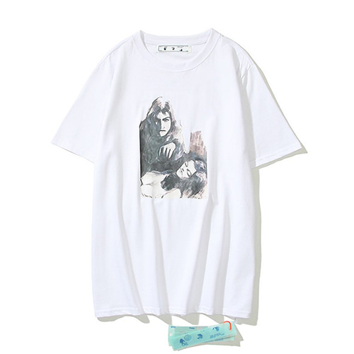 @W Character Letter Printing TEE (1897)