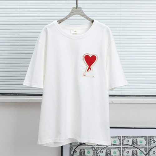 I AM 10Color Logo Embroidery Casual TEE (2071)