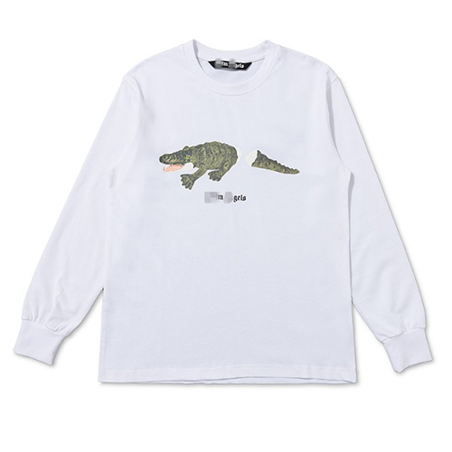 Palm Angels 2Color Crocodile Letters Printing Sleeve (2087)