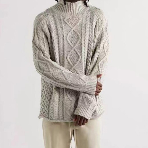 FOG Essentials 2Color Twist Knit Sweater (2325)