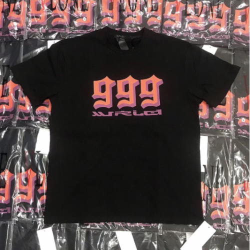Vlone 2Color Letter Printing Casual TEE (2374)