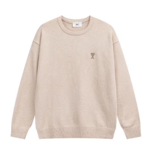 A 3Color Logo Embroidery Knit Sweater (2368)