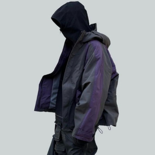 GRAILZ Color Contrast Casual Hood Jacket (2441)