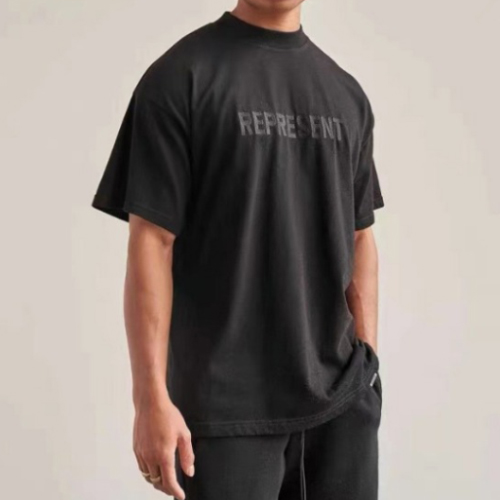 REPRESENT 3Color Letter Printing Casual TEE (2437)