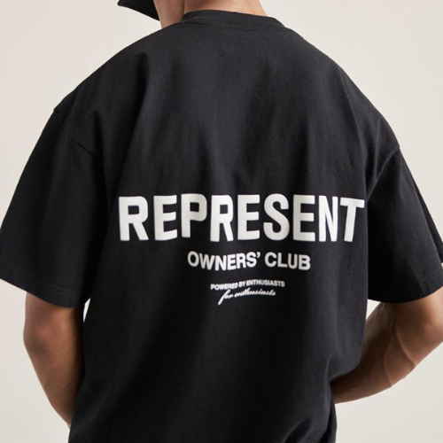 REPRESENT 2Color Letter Printing TEE (2478)