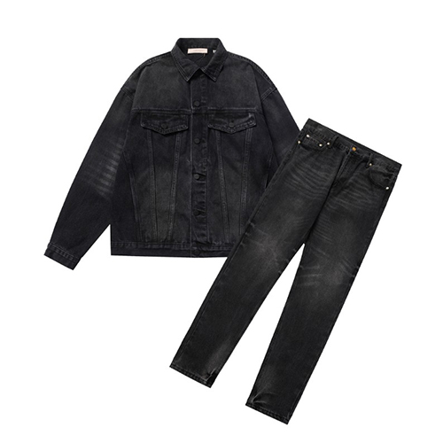 FOG Washing Black Denim Jacket &amp; Pants (2805)